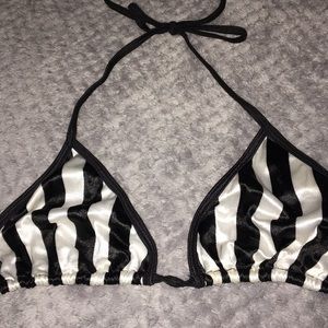 NWOT Satin triangle top